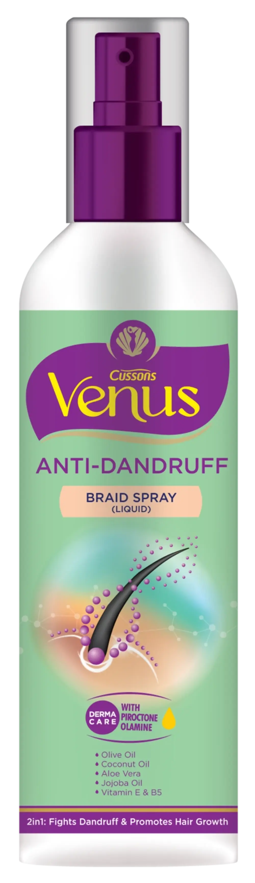 Venus Dc Anti-Dandruff Hair Braid Spray 250Ml